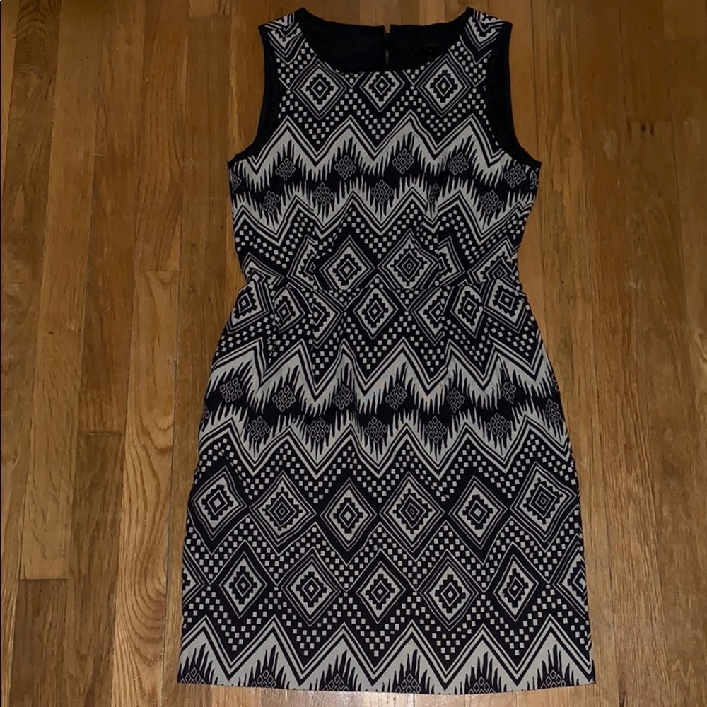J.Crew tribal print dress
